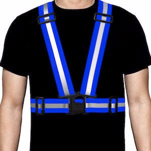 Ultra-Reflective Vest Blue – Pro Glow Sports