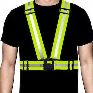 Adjustable Waist/Shoulder LED Reflective Vest Reflective Safety